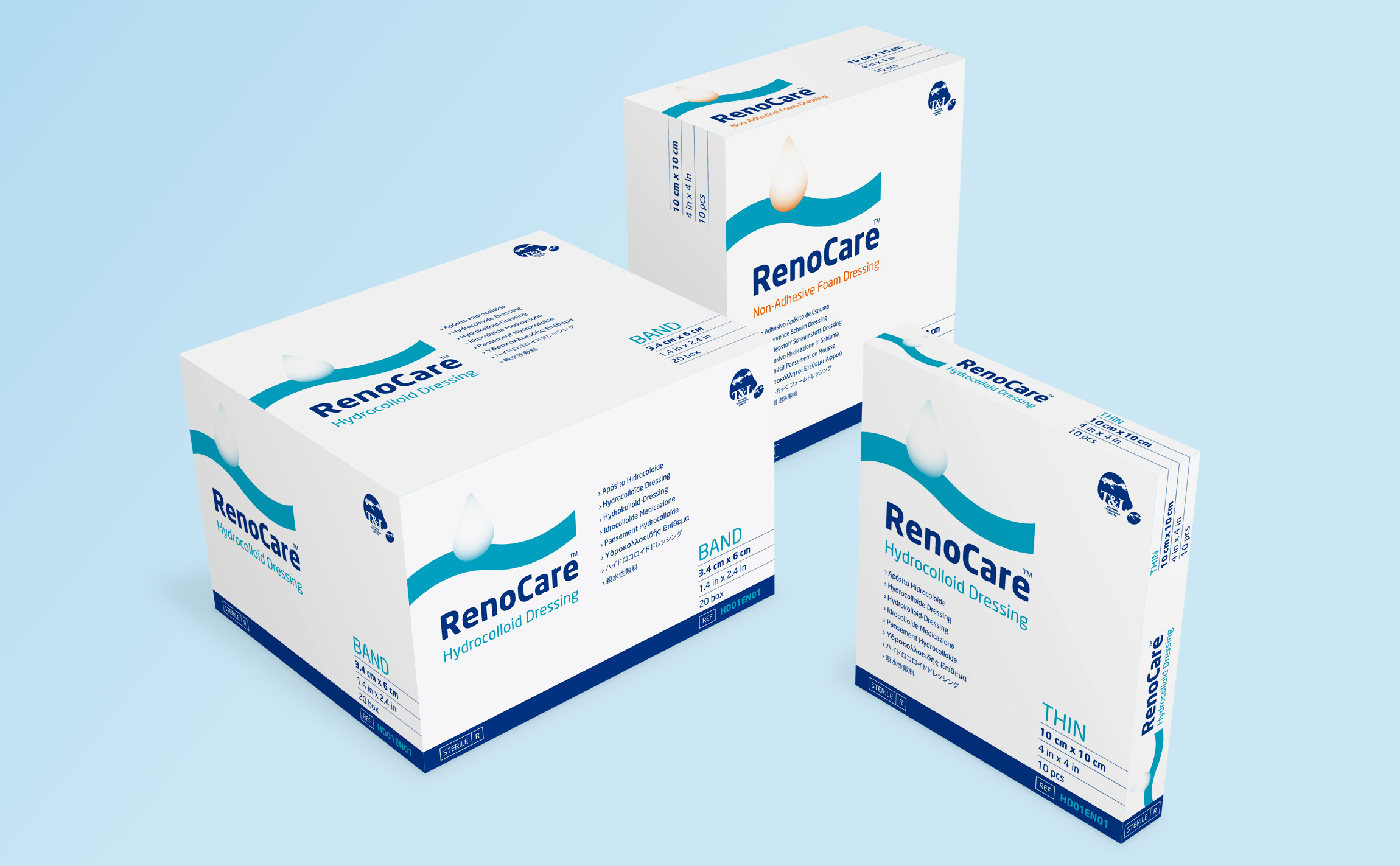 Packaging for a sterile wound dressing