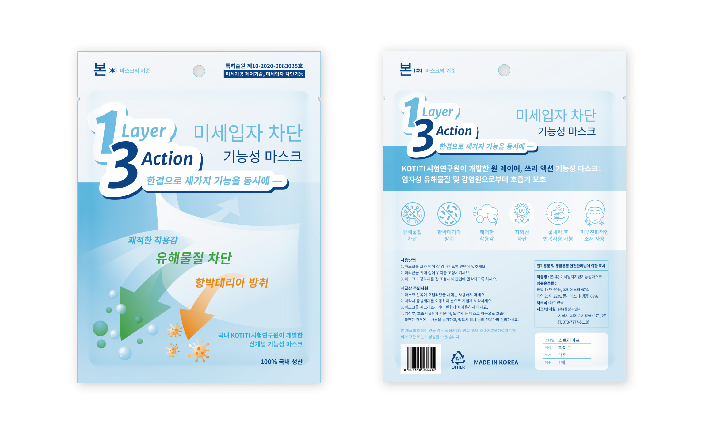 Mask product packaging