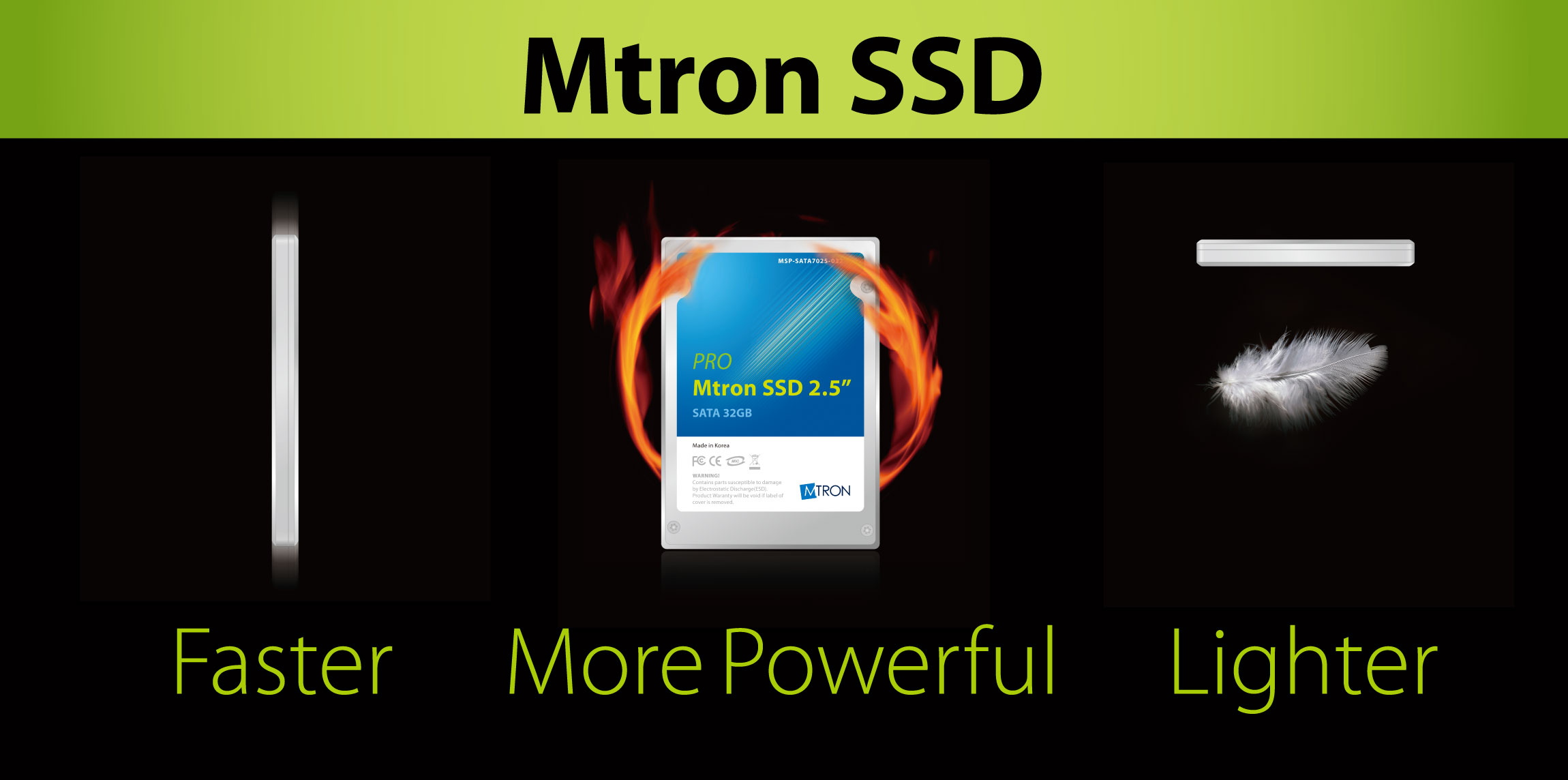 Ad for Mtron SSD