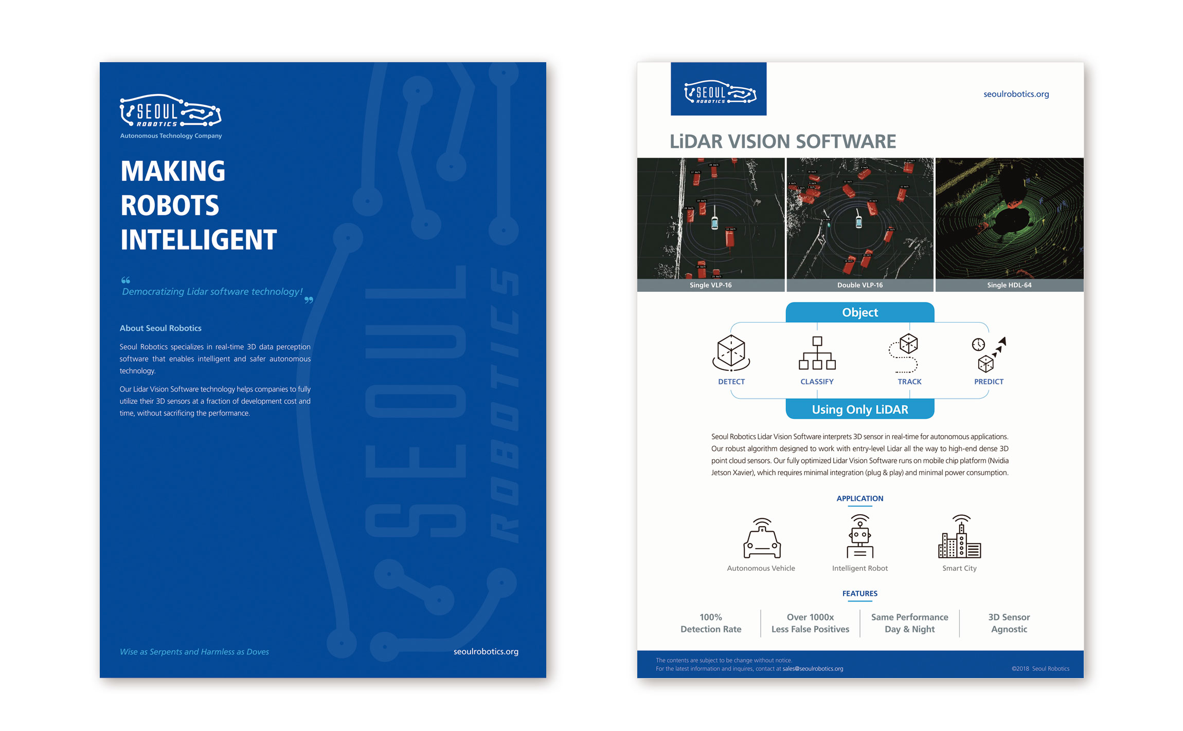 Leaflet design for Seoul Robotics