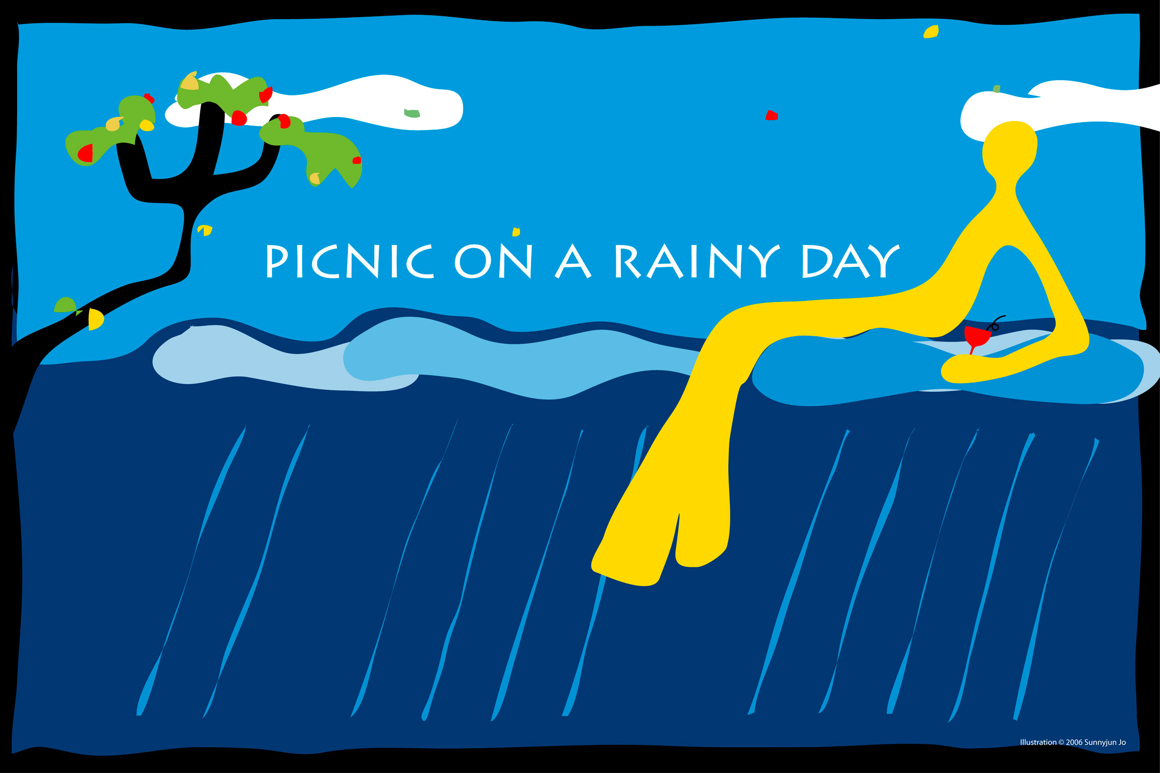 Picnic on a rainy day