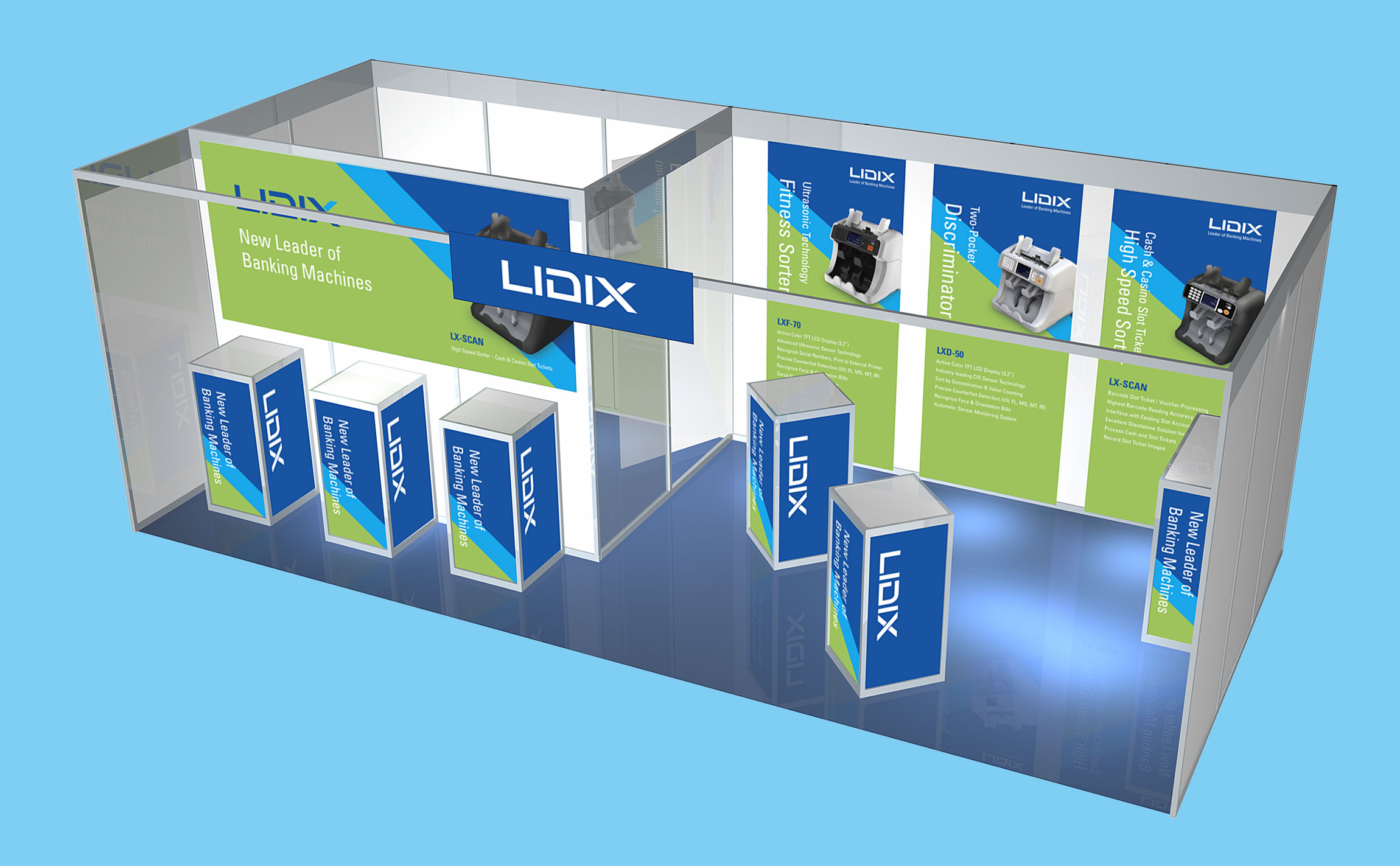 Exbition Booth for Lidix at CeBIT